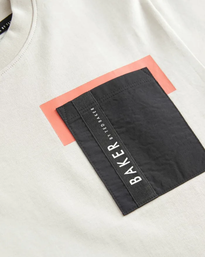 Kids WUBBEN 8211 Pocket Detail Cotton TShirt Nude Ted Baker Tops Kids WUBBEN 8211 Pocket Detail Cotton TShirt Nude Ted Baker Tops