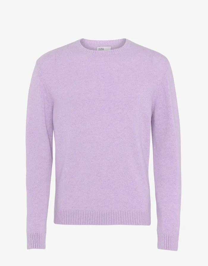 Knit Sweaters Colorfulstandard Men Classic Merino Wool Crew 8211 Soft Lavender