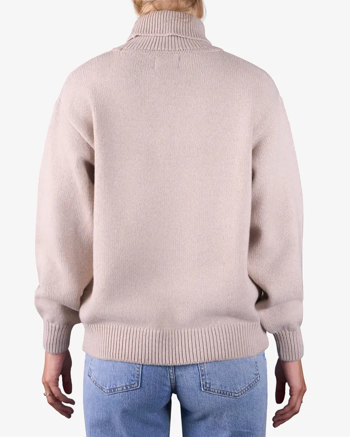 Knit Sweaters Colorfulstandard Women Merino Wool Turtleneck 8211 Warm Taupe