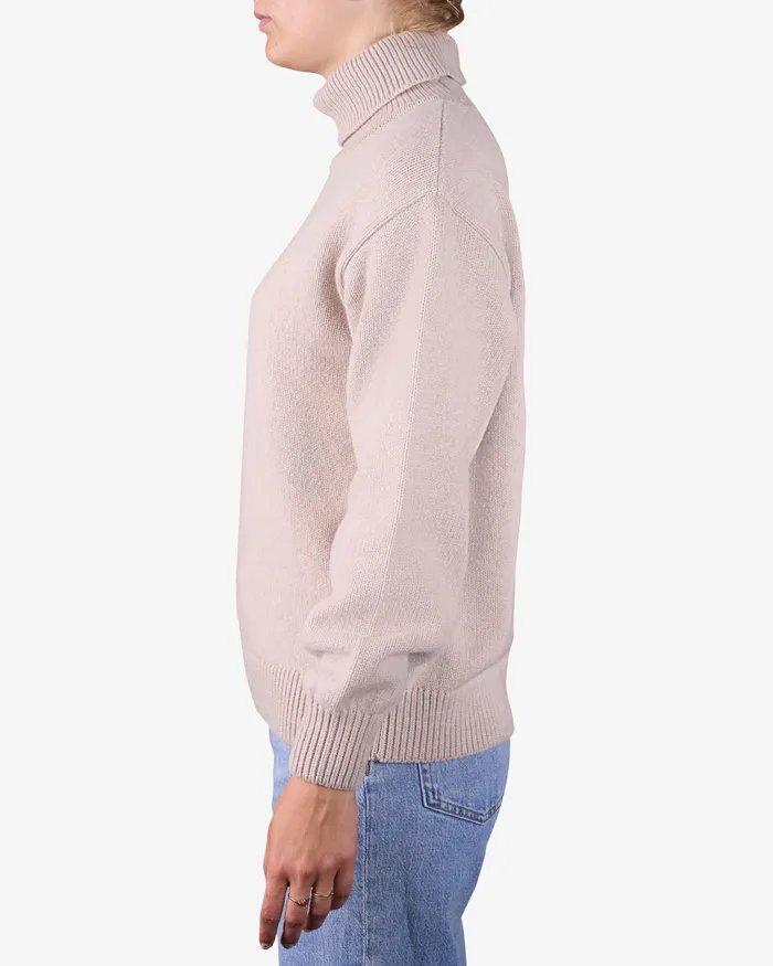 Knit Sweaters Colorfulstandard Women Merino Wool Turtleneck 8211 Warm Taupe
