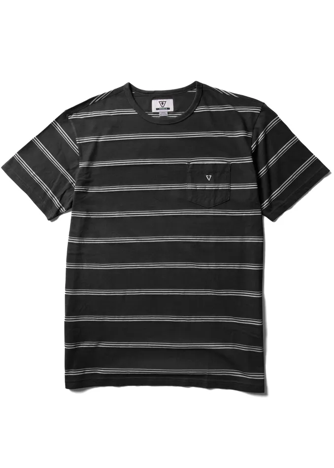Knit Tees Kaulike Ss Pkt Tee Black 8211 Vissla Men