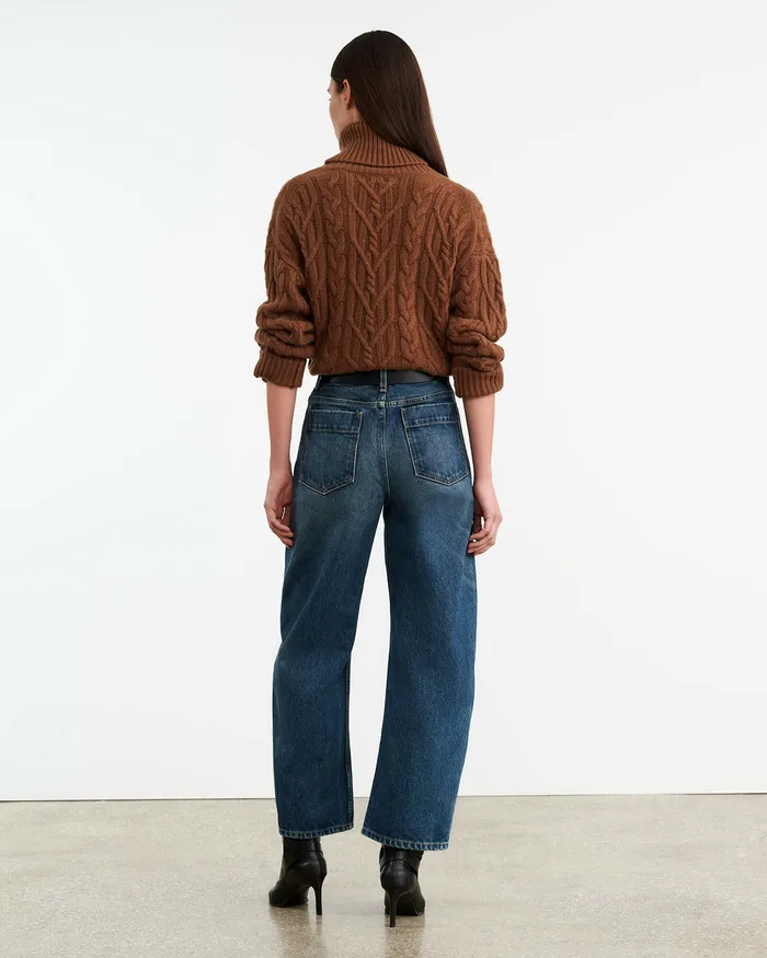 Knits and Sweaters Nili Lotan Women GIGI CASHMERE TURTLENECK SWEATER Coffee