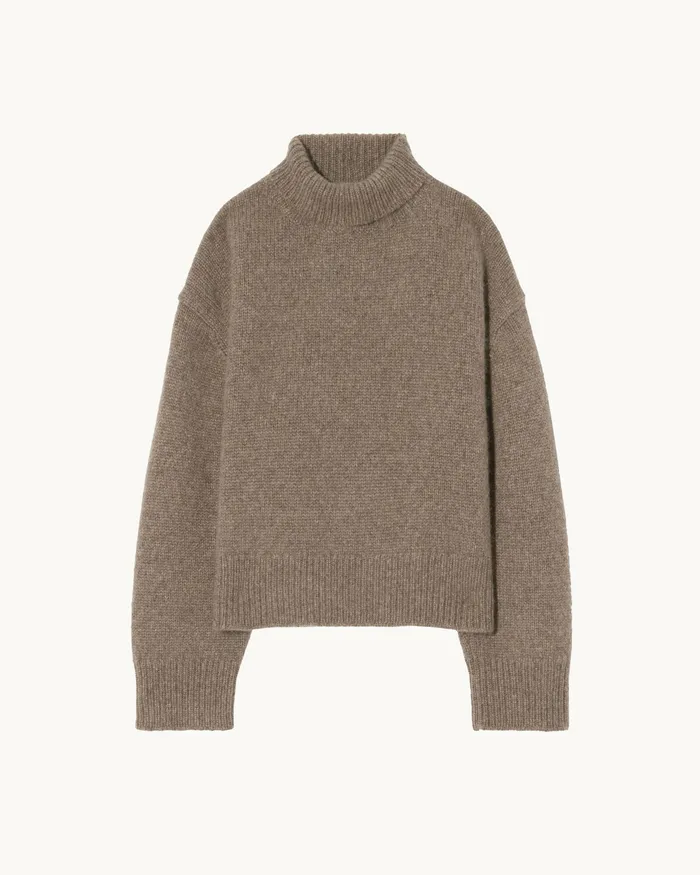 Knits and Sweaters Nili Lotan Women TABITHA CASHMERE SWEATER Redwood Melange