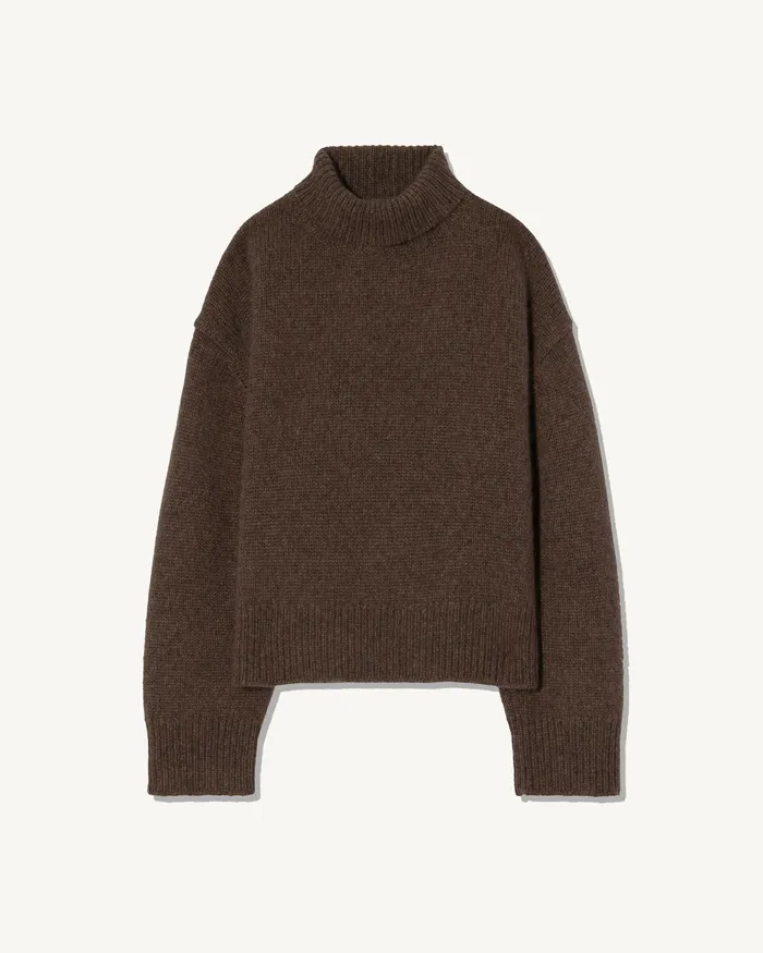 Knits and Sweaters Nili Lotan Women TABITHA CASHMERE SWEATER Redwood Melange