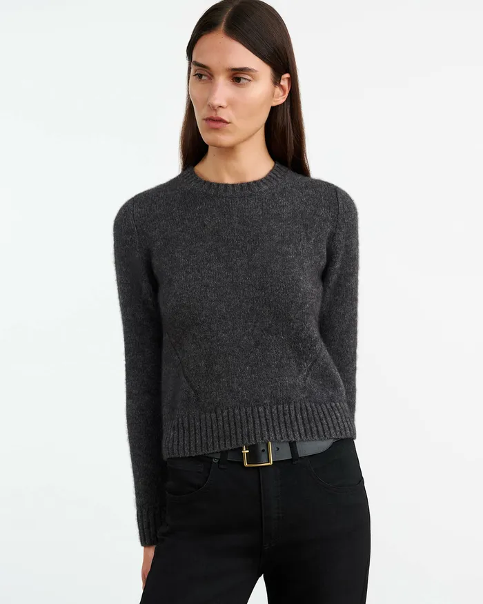 Knits and Sweaters Women Nili Lotan GWENDOLYN SWEATER Charcoal