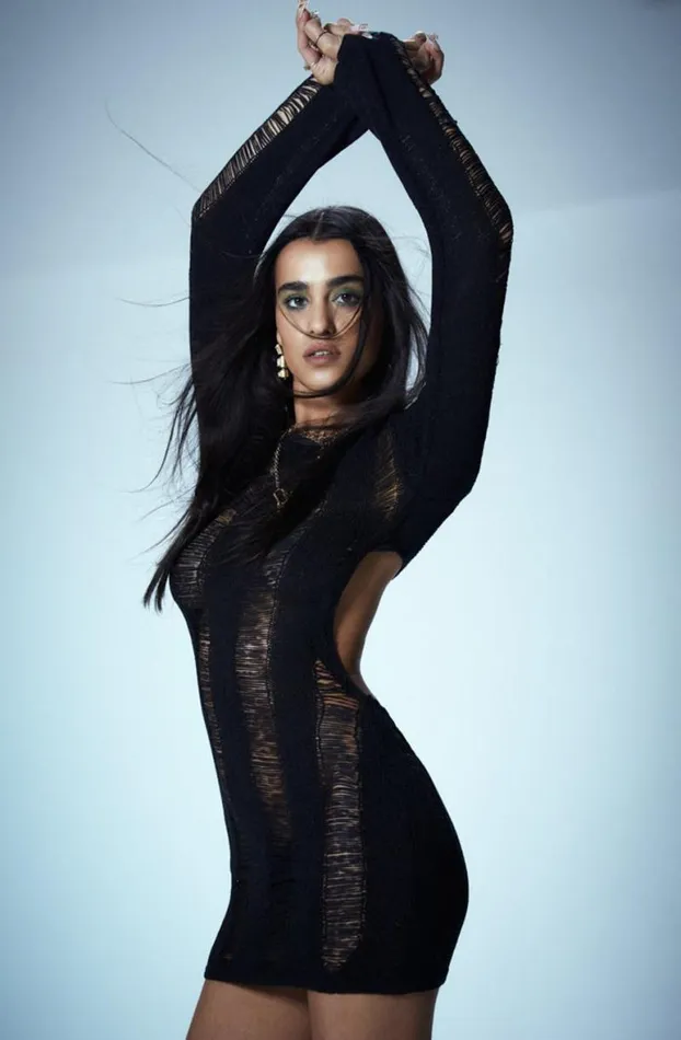 Knitwear Women Jaded London Black Umbra Shredded Mini Dress