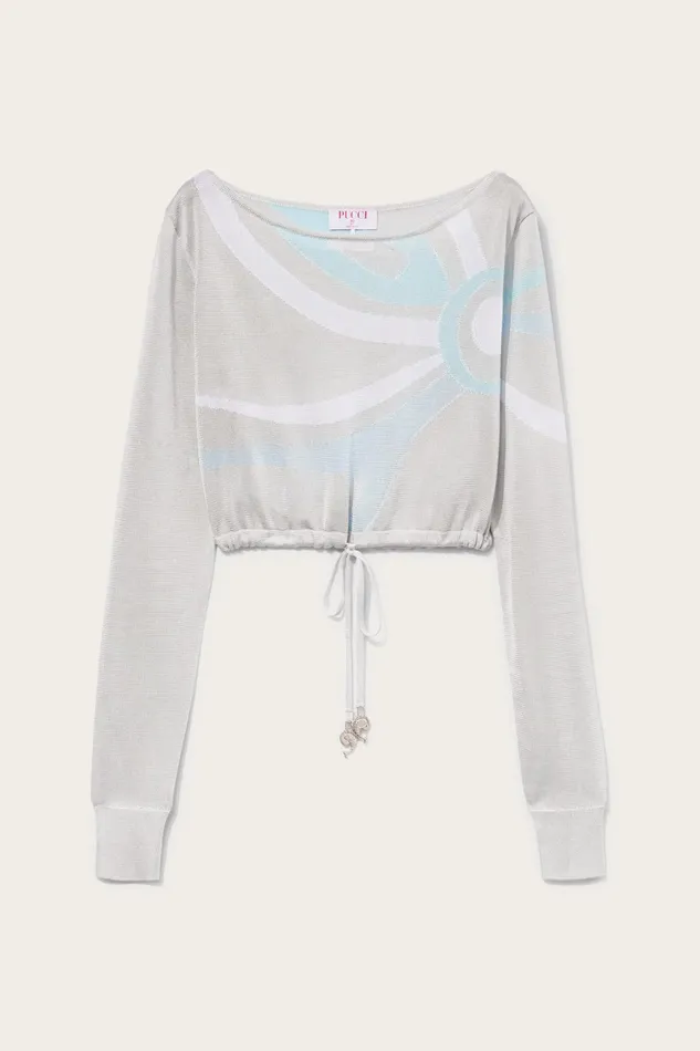Knitwear Women PUCCI MarmoJacquard Crop Top