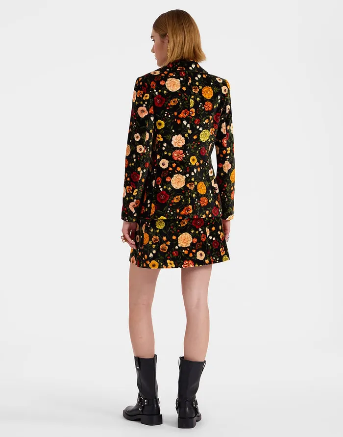 La Doublej 247 Jacket Botticelli Black In Cotton Velvet Women Outerwear