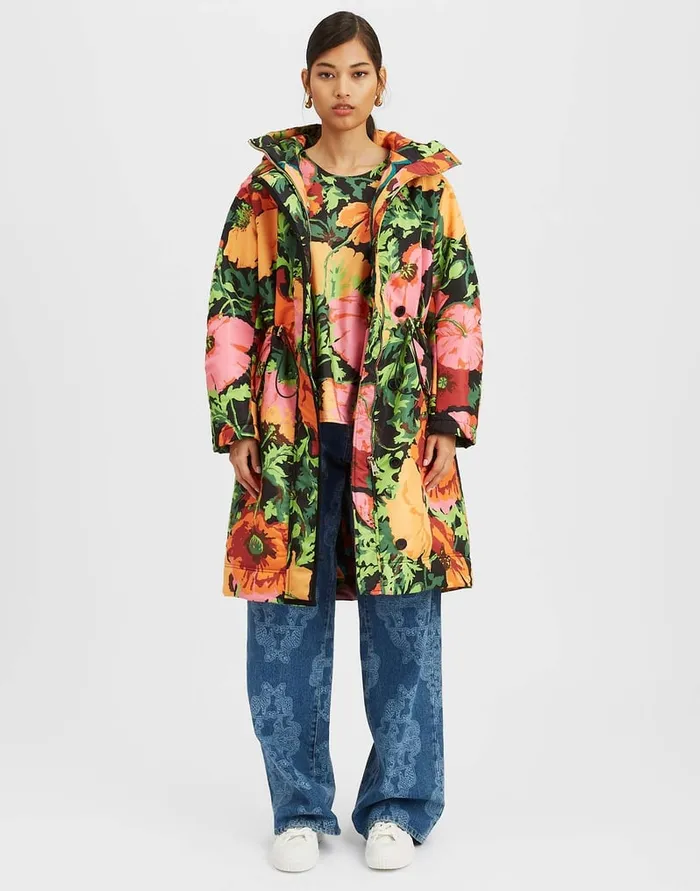 La Doublej After Party Parka Wonderland Black In Faille Women Outerwear