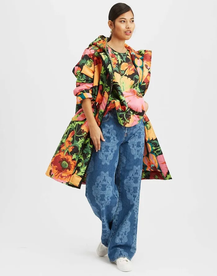 La Doublej After Party Parka Wonderland Black In Faille Women Outerwear