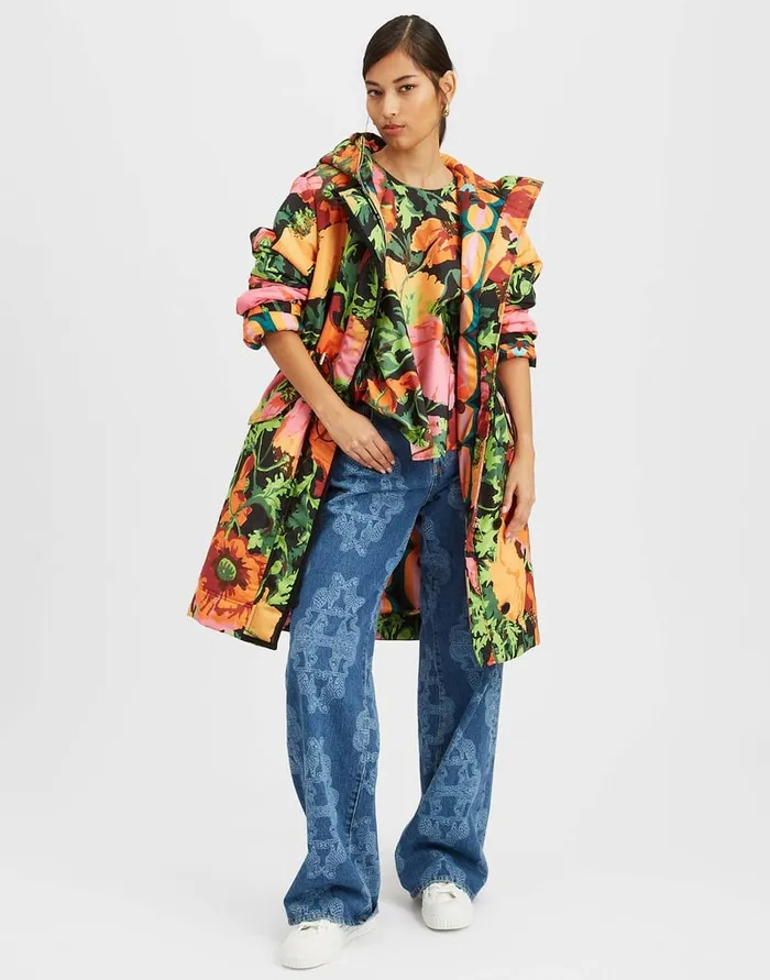 La Doublej After Party Parka Wonderland Black In Faille Women Outerwear