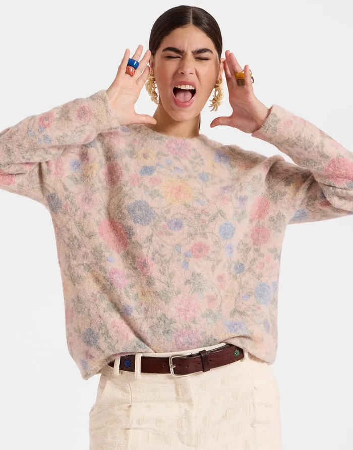 La Doublej AllIn Sweater Ivory In Woolmix Women Knitwear