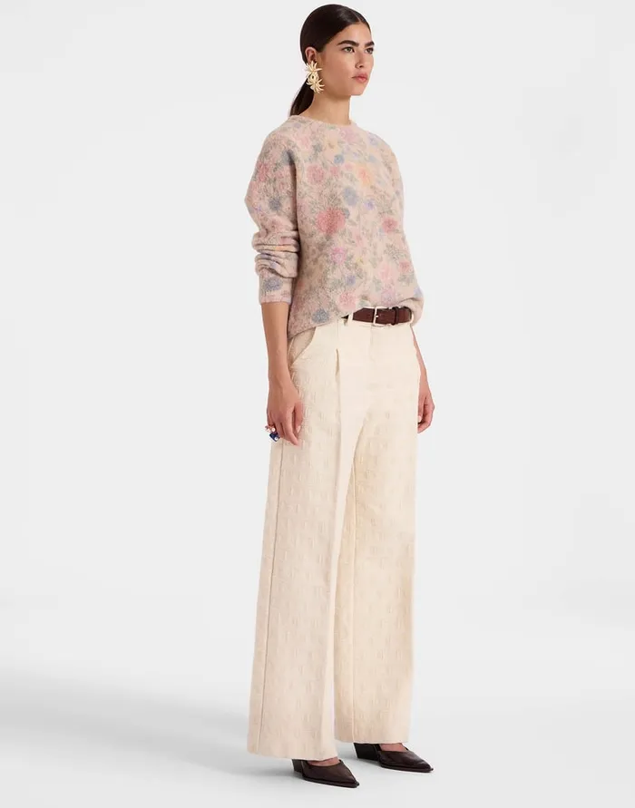 La Doublej AllIn Sweater Ivory In Woolmix Women Knitwear