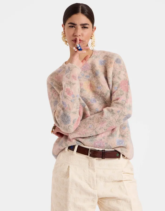 La Doublej AllIn Sweater Ivory In Woolmix Women Knitwear