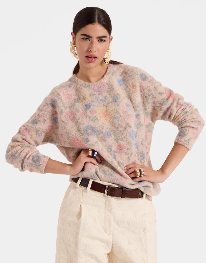 La Doublej AllIn Sweater Ivory In Woolmix Women Knitwear