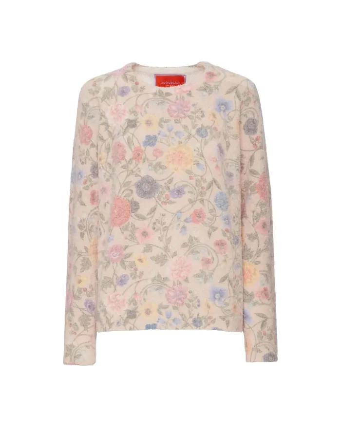 La Doublej AllIn Sweater Ivory In Woolmix Women Knitwear