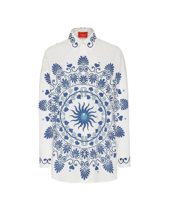 La Doublej Better Than Your Boyfriend039s Shirt Olympus Place Cream In Cotton Poplin Women Shirts and Tops