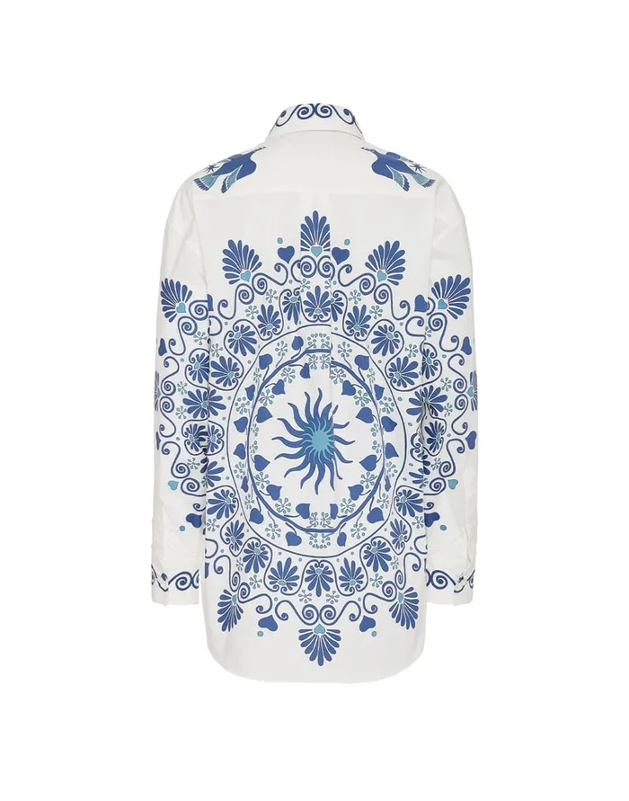 La Doublej Better Than Your Boyfriend039s Shirt Olympus Place Cream In Cotton Poplin Women Shirts and Tops