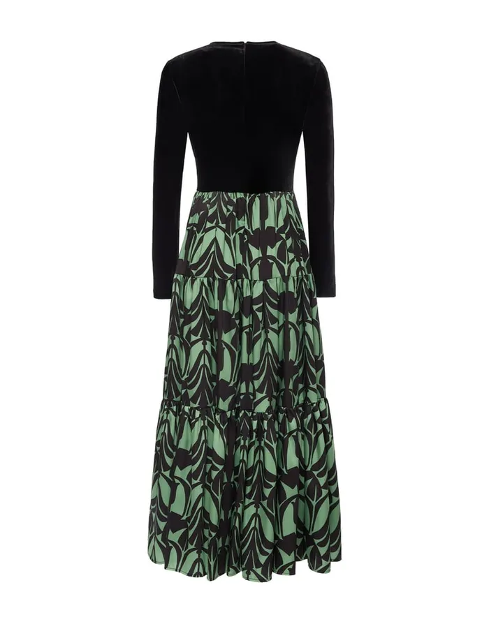 La Doublej Big Dress Papyrus Green In Twill Women Dresses