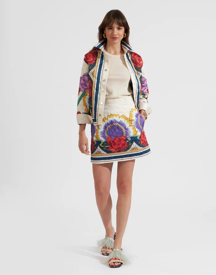 La Doublej Edie Jacket Taormina Place Ivory In Twill Women Outerwear