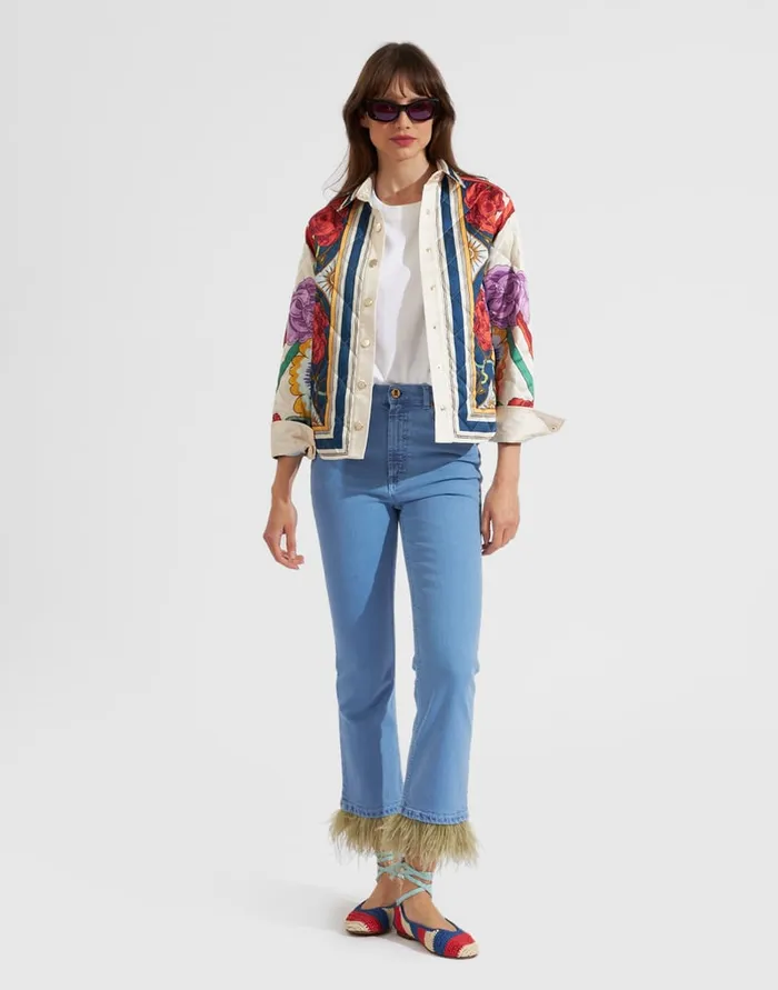 La Doublej Edie Jacket Taormina Place Ivory In Twill Women Outerwear