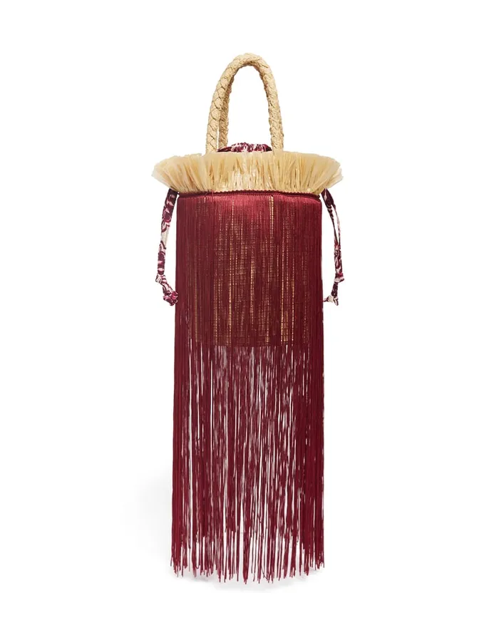 La Doublej Feria Bag Fans Purple In Twill Women Bags and Pochettes