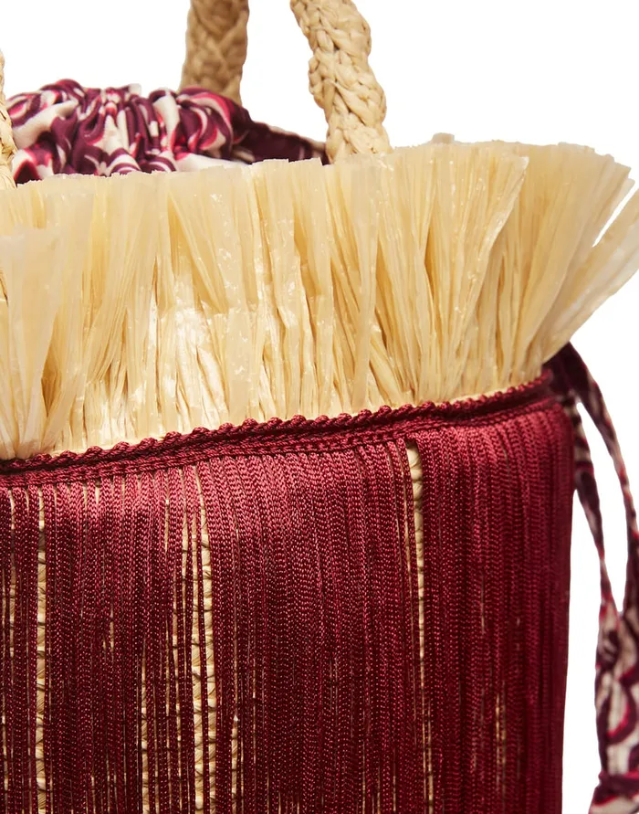 La Doublej Feria Bag Fans Purple In Twill Women Bags and Pochettes