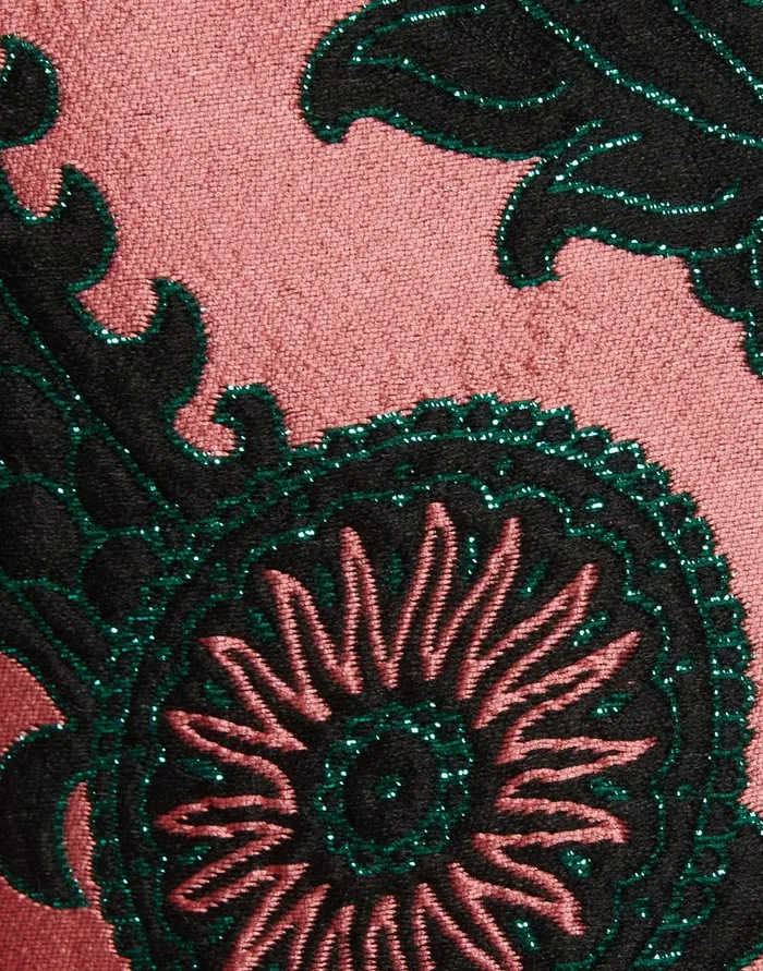 La Doublej Hendrix Pants Oltrarno Pink In Jacquard Women Shorts and Pants