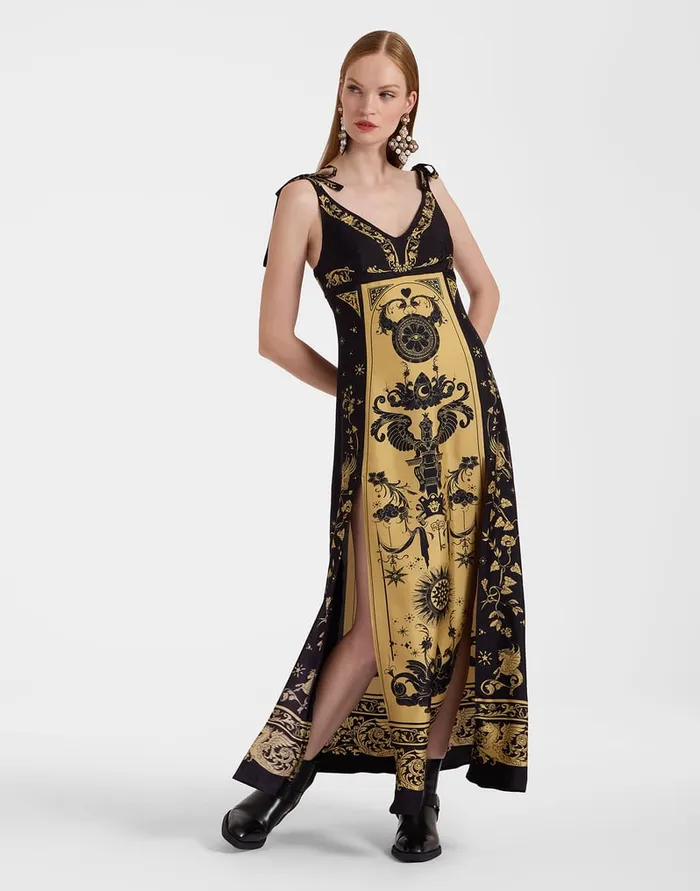 La Doublej La Favorita Dress Boboli Place Black In Silk Women Party Dressing