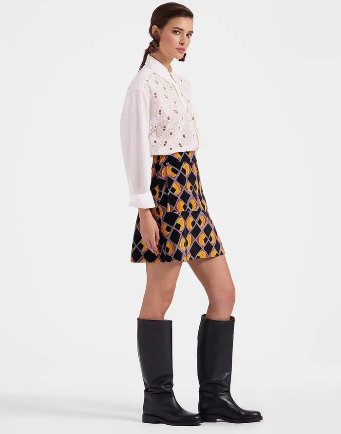 La Doublej Lacey Better Than Your Boyfriend039s Shirt Solid Ivory In Sangallo Women Shirts and Tops