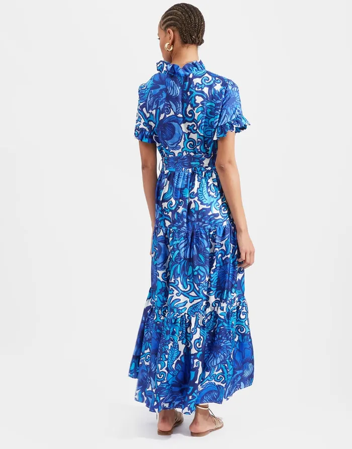 La Doublej Long And Sassy Dress Anemone In Twill Silk Women Dresses