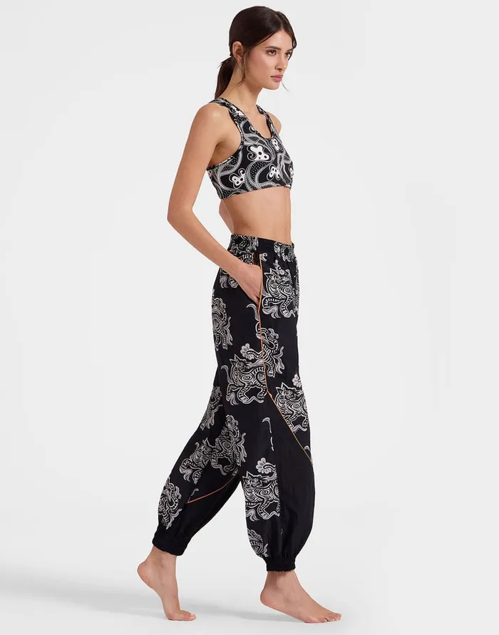 La Doublej Magica Bra Aperol Black and White In Jersey Stretch Women Loungewear