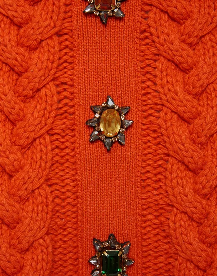 La Doublej Portrait Mini Skirt Solid Rust In Chunky Wool Women Skirts