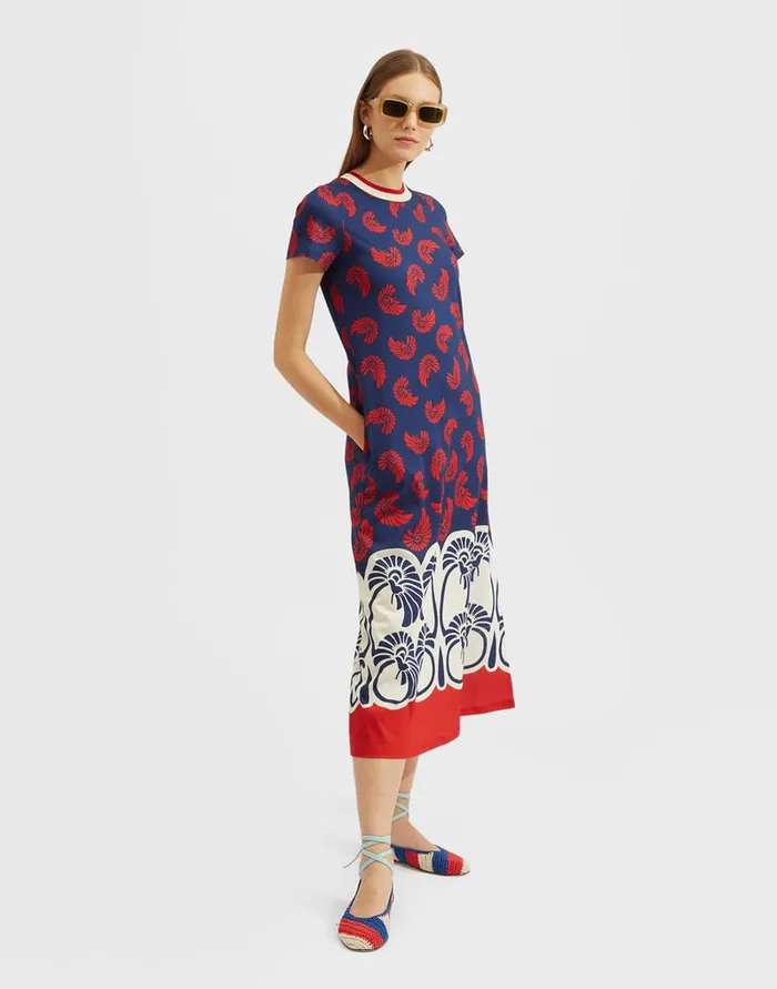 La Doublej Sporty Swing Dress Palmetto Place In Cotton Jersey Women Dresses
