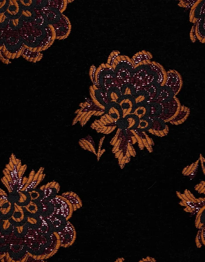 La Doublej Twiggy Skirt Rosette Black In Jacquard Women Skirts