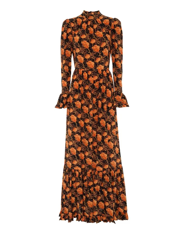 La Doublej Visconti Dress Morpheus Black In Crepe De Chine Women Dresses