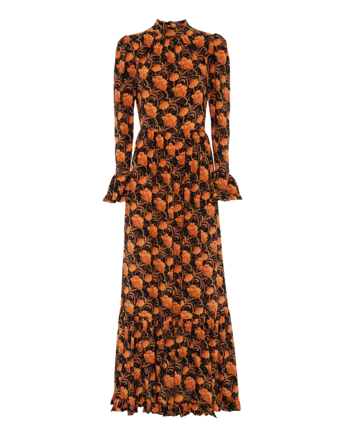 La Doublej Visconti Dress Morpheus Black In Crepe De Chine Women Dresses