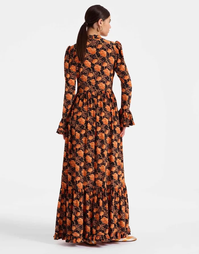 La Doublej Visconti Dress Morpheus Black In Crepe De Chine Women Dresses
