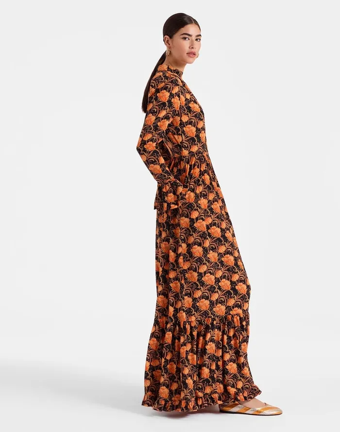 La Doublej Visconti Dress Morpheus Black In Crepe De Chine Women Dresses