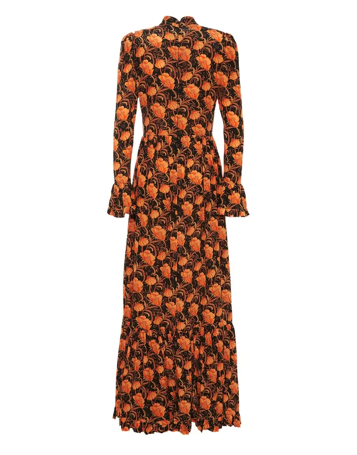 La Doublej Visconti Dress Morpheus Black In Crepe De Chine Women Dresses