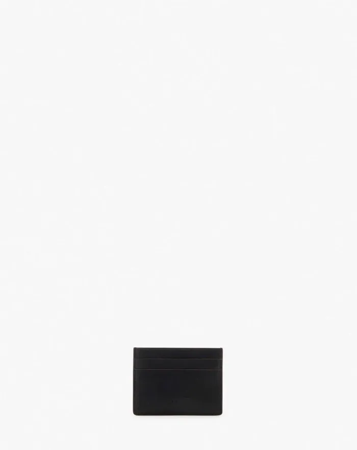 Lanvin Signature Leather Cardholder Black Men Lanvin Wallets and Small Leather Goods
