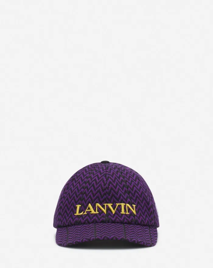 Lanvin X Future Curb Cotton Cap Blackpurple Reign Men Lanvin Hats