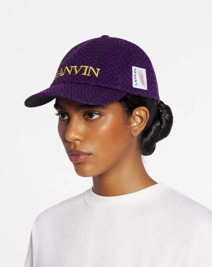 Lanvin X Future Curb Cotton Cap Blackpurple Reign Women Lanvin Hats Lanvin X Future Curb Cotton Cap Blackpurple Reign Women Lanvin Hats