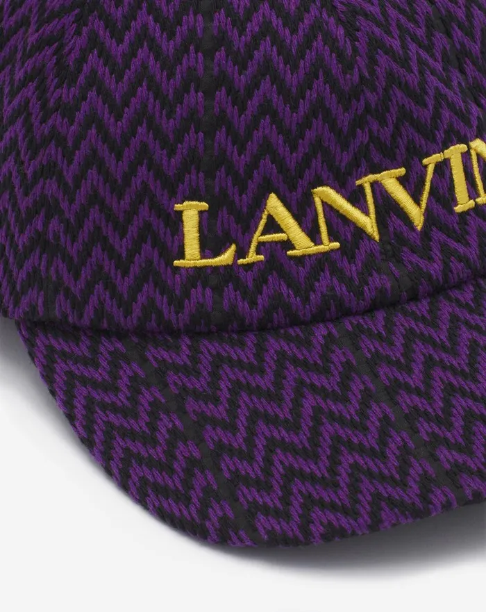 Lanvin X Future Curb Cotton Cap Blackpurple Reign Women Lanvin Hats Lanvin X Future Curb Cotton Cap Blackpurple Reign Women Lanvin Hats
