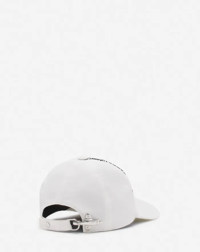 Lanvin X Future Eagle Cotton Cap Off White Black Men Lanvin Hats Lanvin X Future Eagle Cotton Cap Off White Black Men Lanvin Hats
