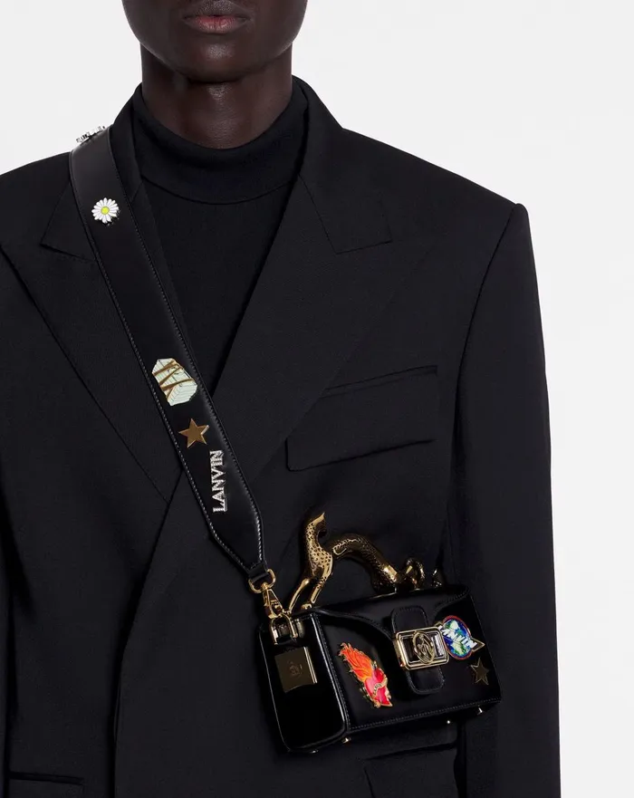 Lanvin X Future Pencil Cat Nano Leather Bag With Pins Blackmulticolour Women Lanvin Pencil Lanvin X Future Pencil Cat Nano Leather Bag With Pins Blackmulticolour Women Lanvin Pencil