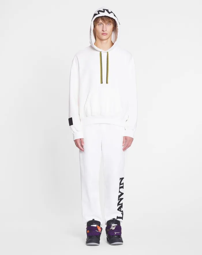 Lanvin X Future Unisex Logo Jogging Pants White Mustang Women Lanvin Pants Lanvin X Future Unisex Logo Jogging Pants White Mustang Women Lanvin Pants