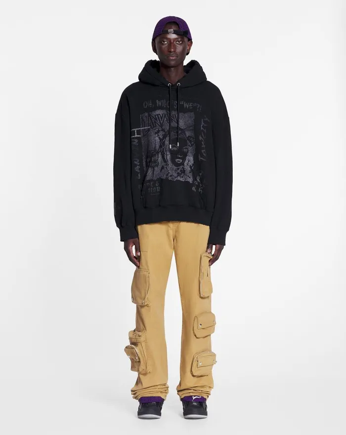 Lanvin X Future Unisex Loosefit Printed Hoodie Black Men Lanvin Knitwear and Sweatshirts Lanvin X Future Unisex Loosefit Printed Hoodie Black Men Lanvin Knitwear and Sweatshirts