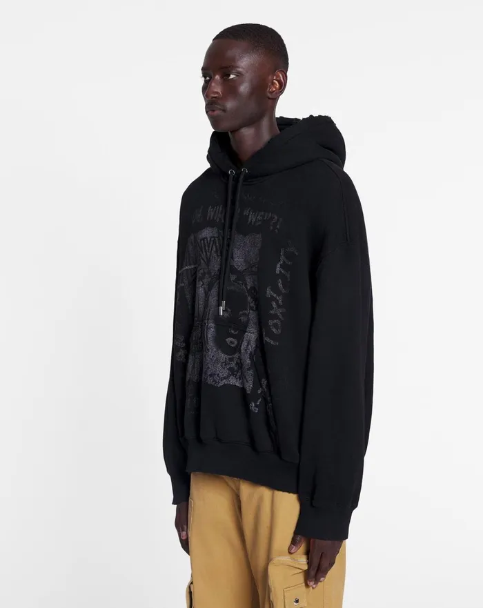 Lanvin X Future Unisex Loosefit Printed Hoodie Black Men Lanvin Knitwear and Sweatshirts Lanvin X Future Unisex Loosefit Printed Hoodie Black Men Lanvin Knitwear and Sweatshirts