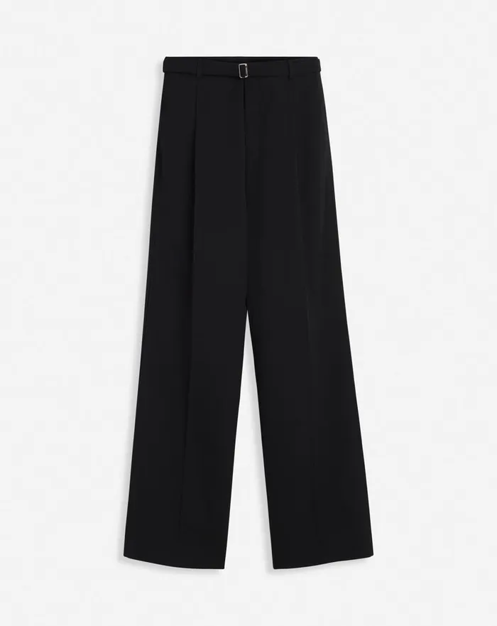 Lanvin X Future Unisex Wideleg Pants Black Men Lanvin Coats and Jackets
